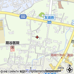 富山県魚津市友道周辺の地図