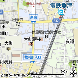 富山県魚津市新宿10-7周辺の地図