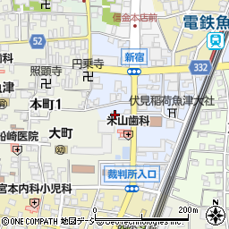 富山県魚津市新宿2-5周辺の地図
