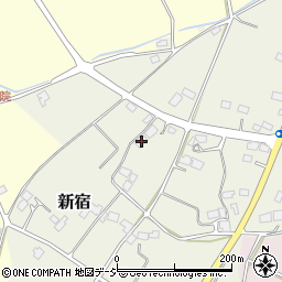 栃木県大田原市新宿586-2周辺の地図