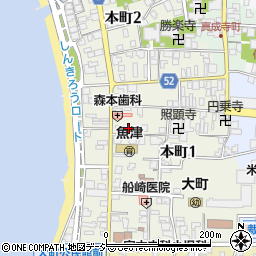 富山県魚津市本町周辺の地図