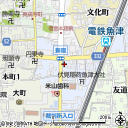 富山県魚津市新宿6-6周辺の地図
