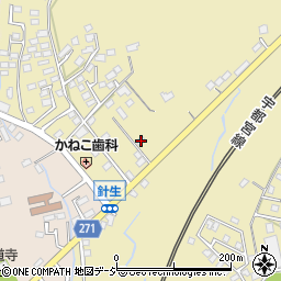 栃木県矢板市針生56-5周辺の地図