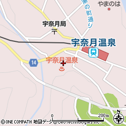 黒部市役所公民館　宇奈月公民館周辺の地図