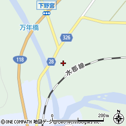 茨城県久慈郡大子町下野宮1661-8周辺の地図