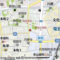 富山県魚津市真成寺町4-1周辺の地図