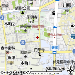 富山県魚津市真成寺町1周辺の地図