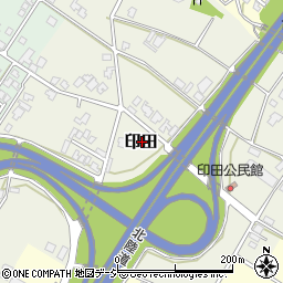 富山県魚津市印田周辺の地図