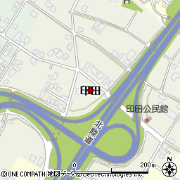 富山県魚津市印田周辺の地図