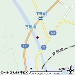 茨城県久慈郡大子町下野宮1599-2周辺の地図