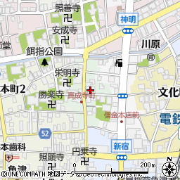 富山県魚津市真成寺町周辺の地図