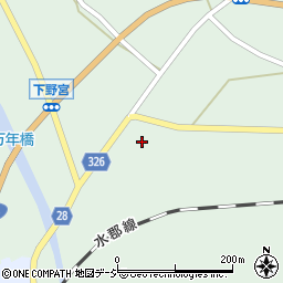 茨城県久慈郡大子町下野宮1639周辺の地図