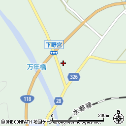 茨城県久慈郡大子町下野宮1605周辺の地図