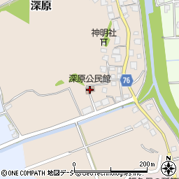 深原公民館周辺の地図