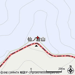 仙ノ倉山周辺の地図