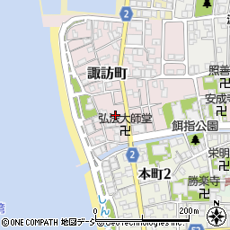 富山県魚津市諏訪町3周辺の地図