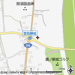 栃木県大田原市湯津上360周辺の地図