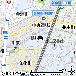 富山県魚津市鴨川町周辺の地図