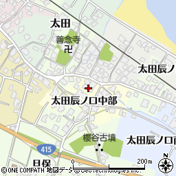 富山県高岡市太田辰ノ口中部周辺の地図