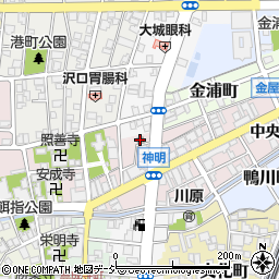 魚津警察署中央交番周辺の地図
