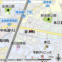 富山県魚津市並木町周辺の地図