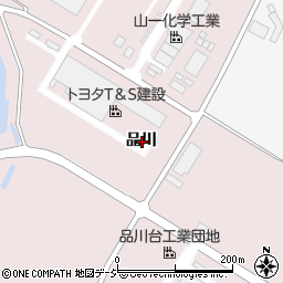 栃木県大田原市品川周辺の地図