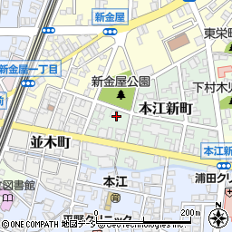 富山県魚津市本江新町周辺の地図