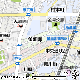 富山県魚津市金浦町周辺の地図