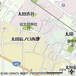 富山県高岡市太田辰ノ口西部周辺の地図