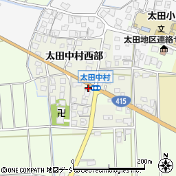 富山県高岡市太田中村西部周辺の地図
