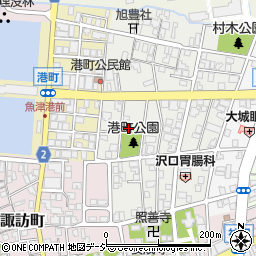 富山県魚津市火の宮町周辺の地図