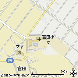 宮田小学校周辺の地図