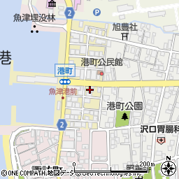 富山県魚津市港町周辺の地図