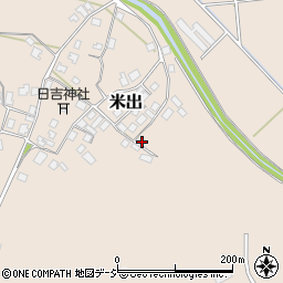 石川県宝達志水町（羽咋郡）米出周辺の地図