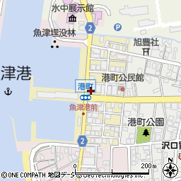 魚津丸食堂周辺の地図