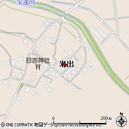 石川県羽咋郡宝達志水町米出チ117周辺の地図