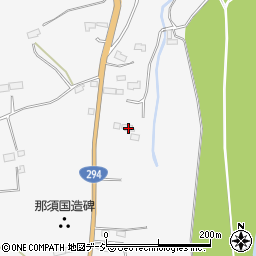 栃木県大田原市湯津上821-1周辺の地図