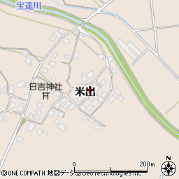 石川県羽咋郡宝達志水町米出チ116周辺の地図