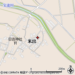 石川県羽咋郡宝達志水町米出チ周辺の地図