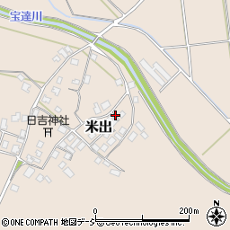 石川県宝達志水町（羽咋郡）米出（チ）周辺の地図