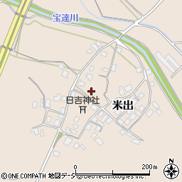 石川県羽咋郡宝達志水町米出チ90-1周辺の地図