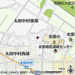 富山県高岡市太田中村東部周辺の地図