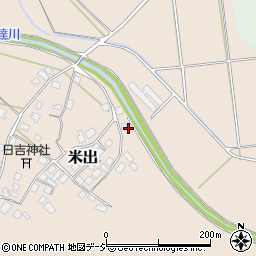 石川県羽咋郡宝達志水町米出チ161周辺の地図