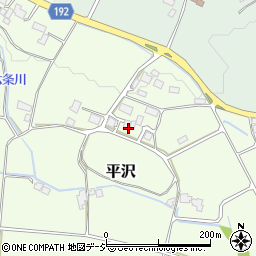 栃木県大田原市平沢周辺の地図