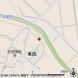 石川県羽咋郡宝達志水町米出チ148周辺の地図