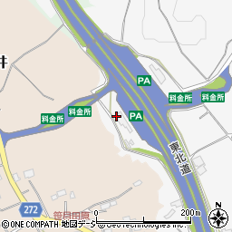 矢板北パーキングエリア（下り線）食堂周辺の地図