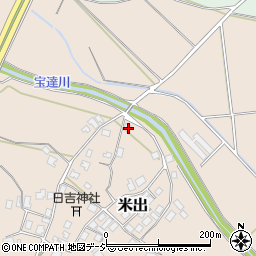 石川県羽咋郡宝達志水町米出チ136-1周辺の地図