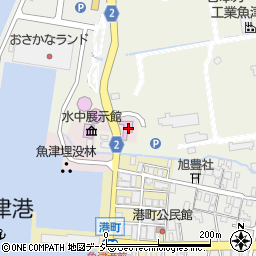 魚津埋没林博物館周辺の地図