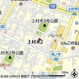 富山県魚津市上村木2丁目周辺の地図