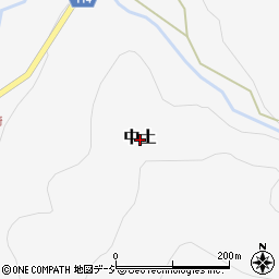 長野県北安曇郡小谷村中土周辺の地図